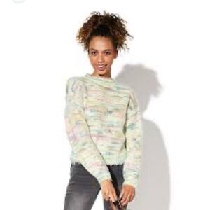 Rails Women Sybil Cream and Multicolor Knit Sweater Size XS